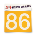 CUSTOMIZABLE Racing Number Pair: Vintage 24H Endurance GT2
