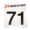 CUSTOMIZABLE Racing Number Pair: Vintage 24H Endurance