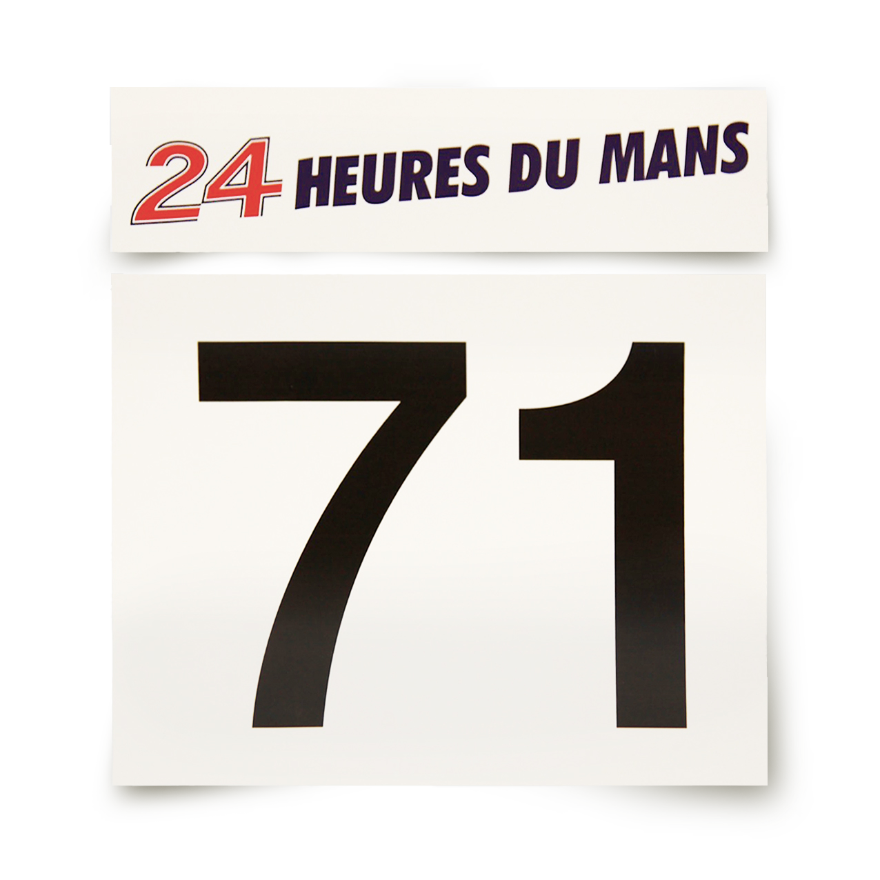 CUSTOMIZABLE Racing Number Pair: Vintage 24H Endurance