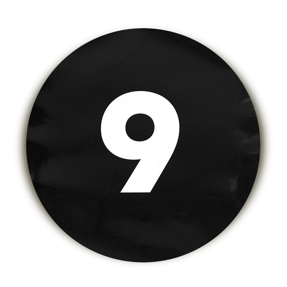 CUSTOMIZABLE Racing Number Pair: Black Meatball Roundel