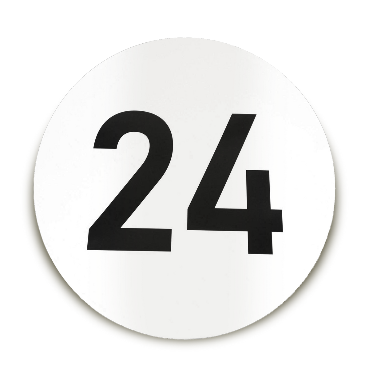 CUSTOMIZABLE Racing Number Pair: White Meatball Roundel