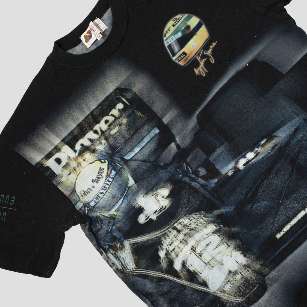 00's Ayrton Senna F1 John Player Special All Over Print T Shirt