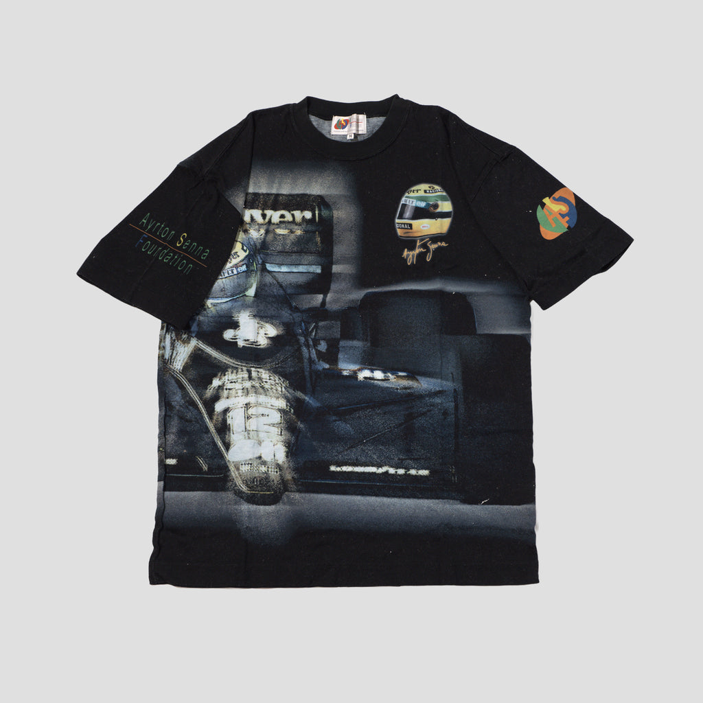 00's Ayrton Senna F1 John Player Special All Over Print T Shirt