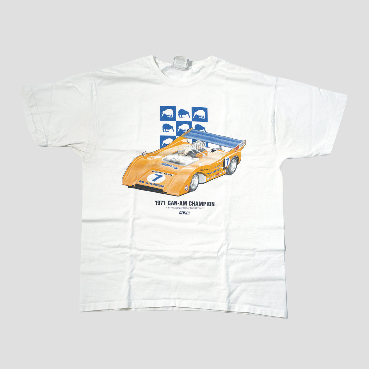 90s Peter Revson McLaren M8F 1971 Can-Am Champion T Shirt