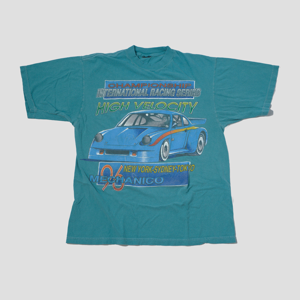 90's Porsche High Velocity Racing International Motorsport Graphic T Shirt