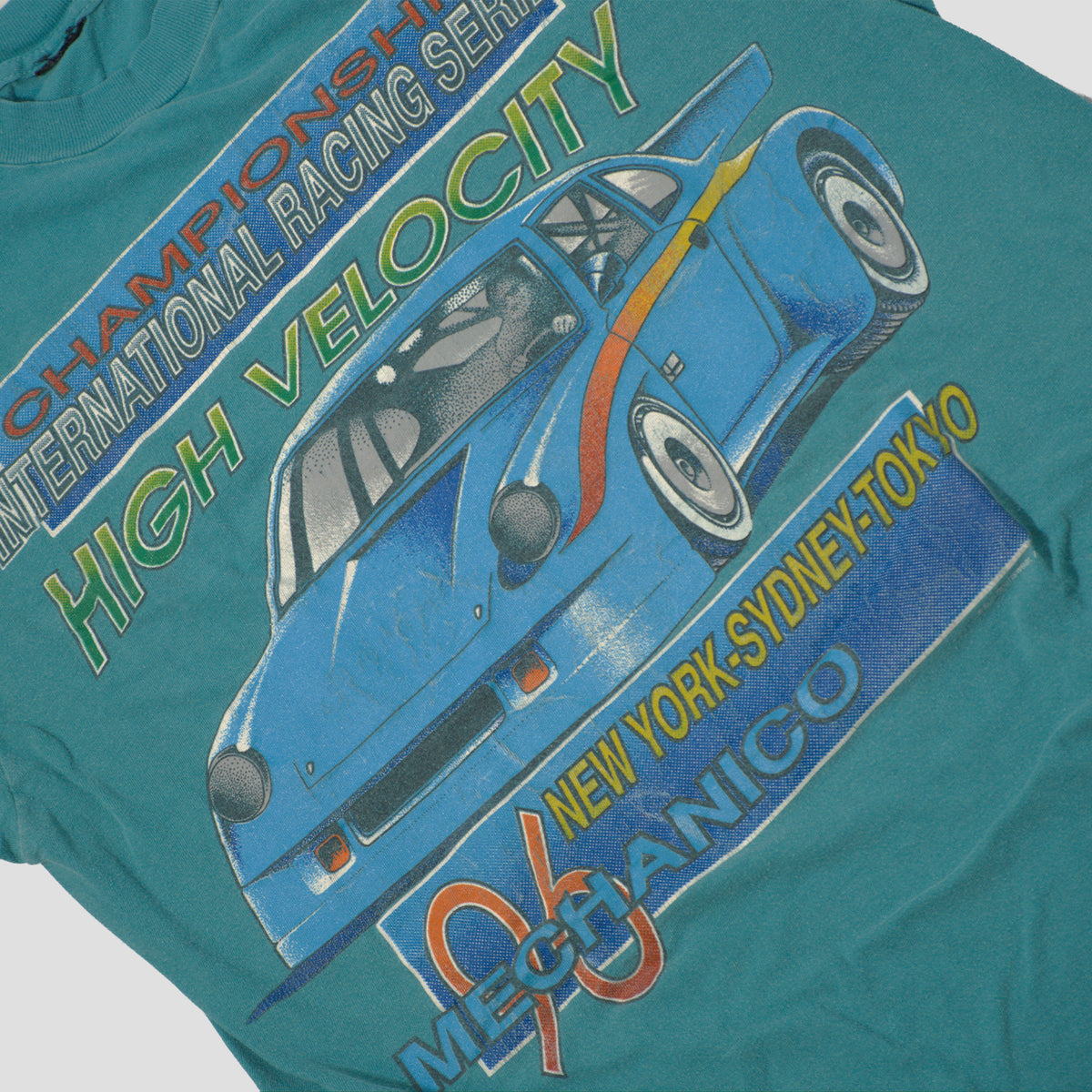 90's Porsche High Velocity Racing International Motorsport Graphic T Shirt