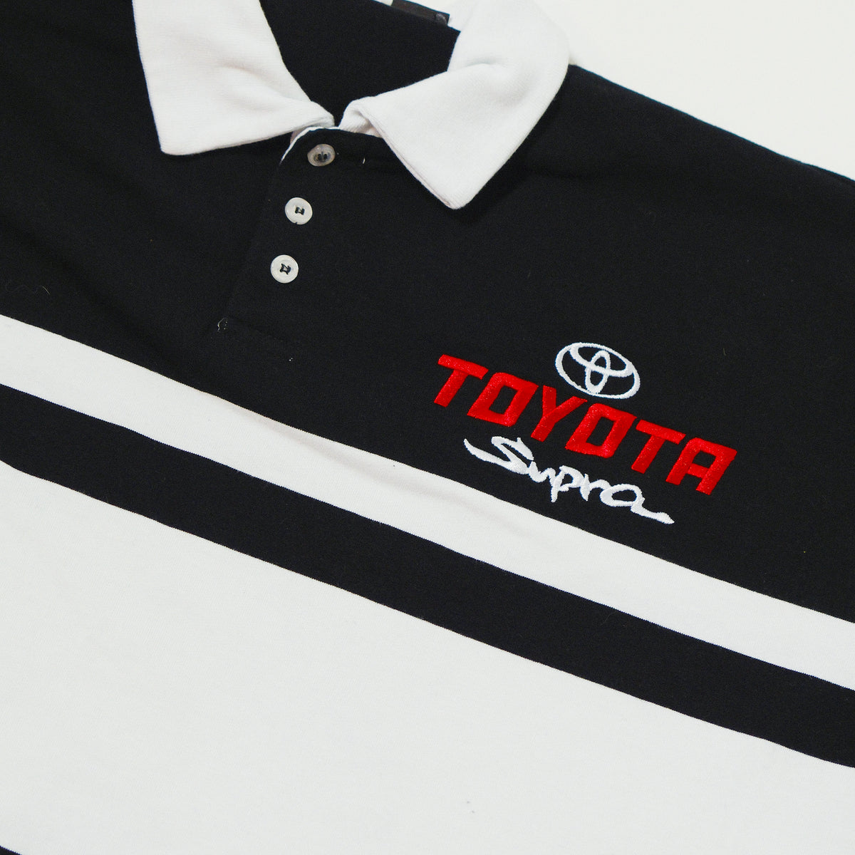 00's Toyota Supra Embroidered Rugby Polo Shirt