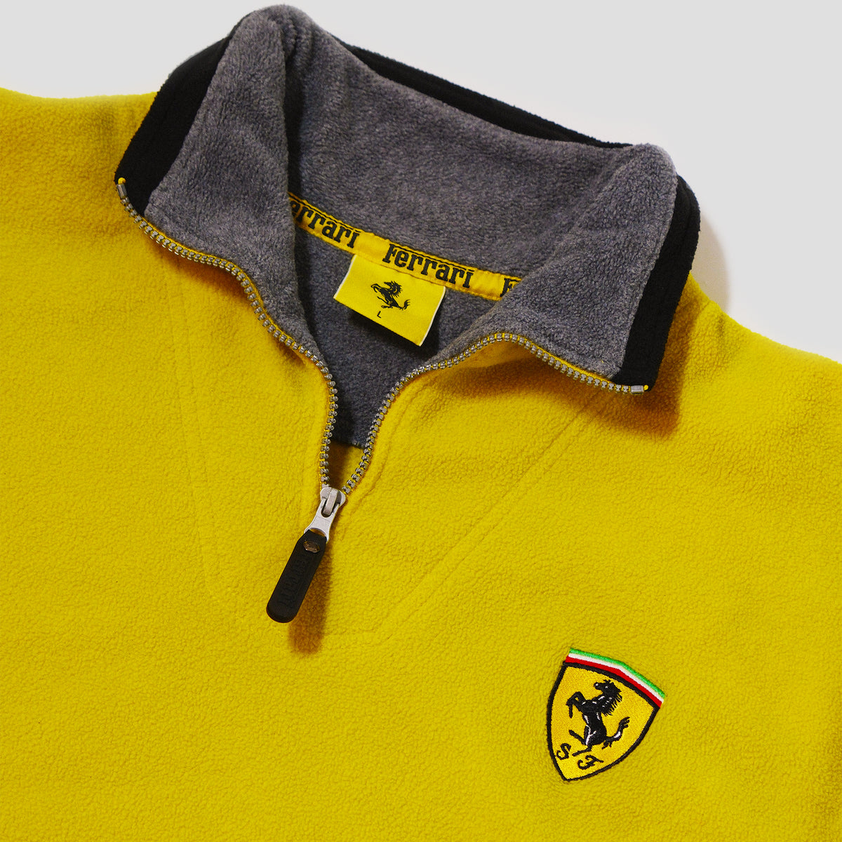 90's Scuderia Ferrari Crest Quarter Zip Fleece