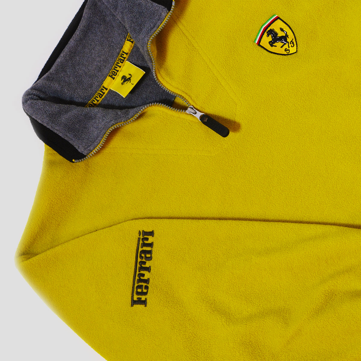 90's Scuderia Ferrari Crest Quarter Zip Fleece