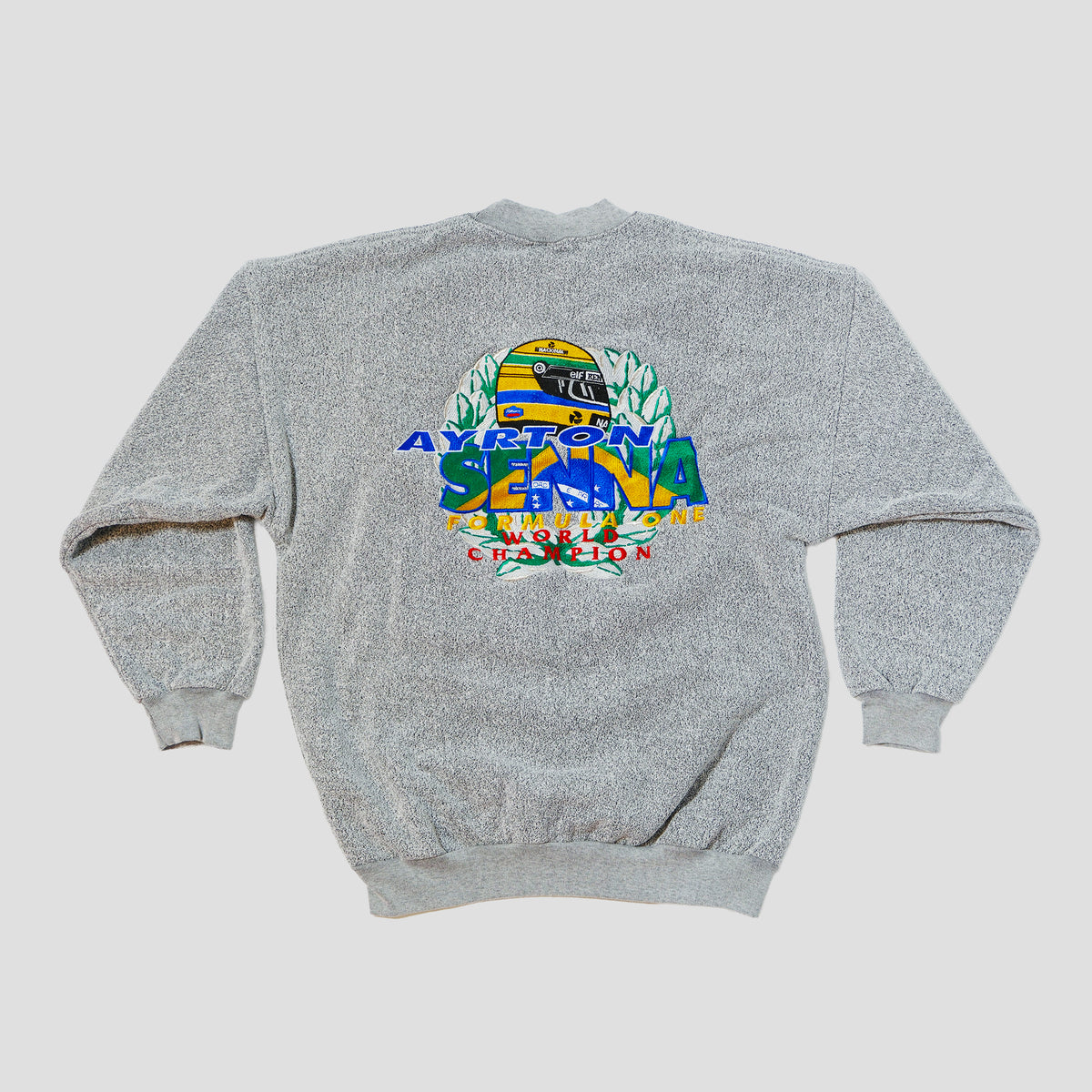 90's Ayrton Senna Goodsports F1 World Champion Pullover Crewneck