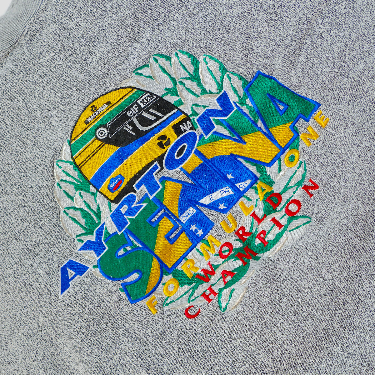 90's Ayrton Senna Goodsports F1 World Champion Pullover Crewneck