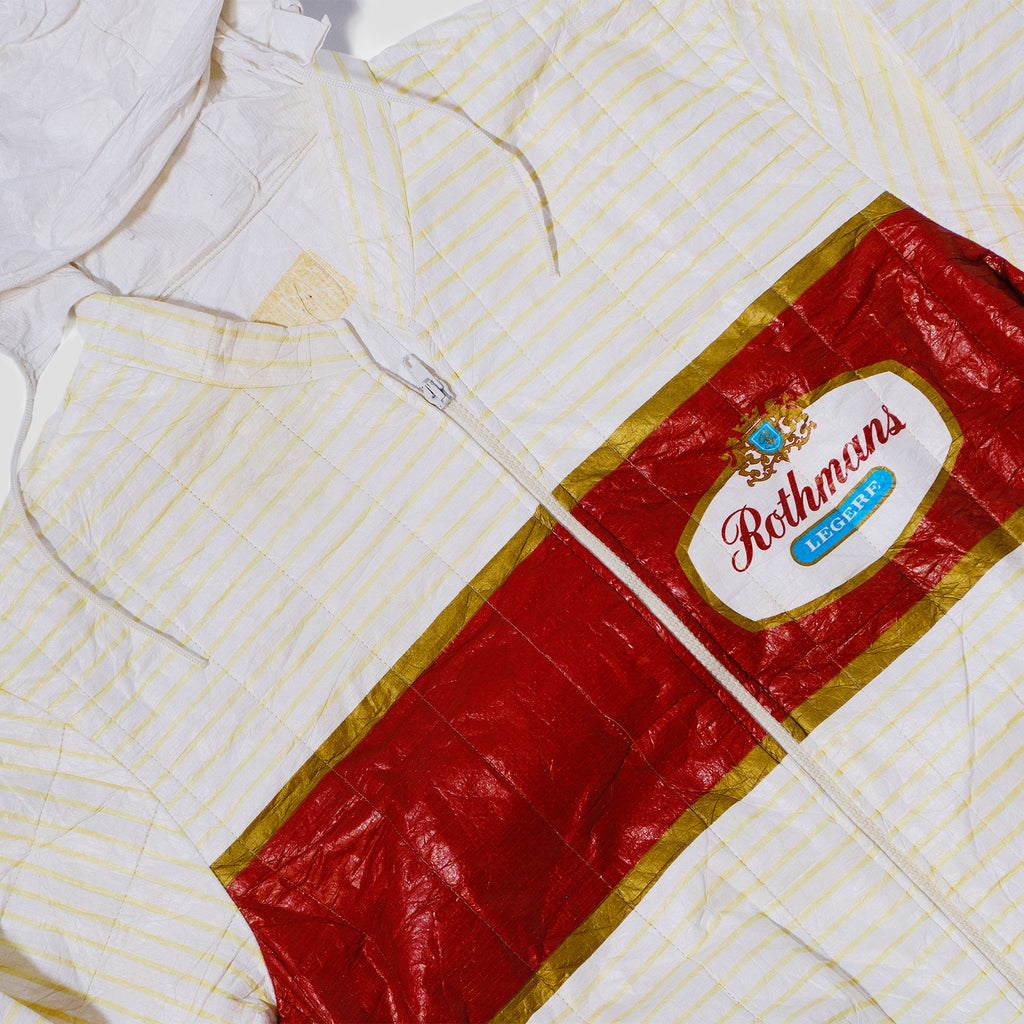 90's Rothmans Racing Tyvek Paper Hooded Jacket