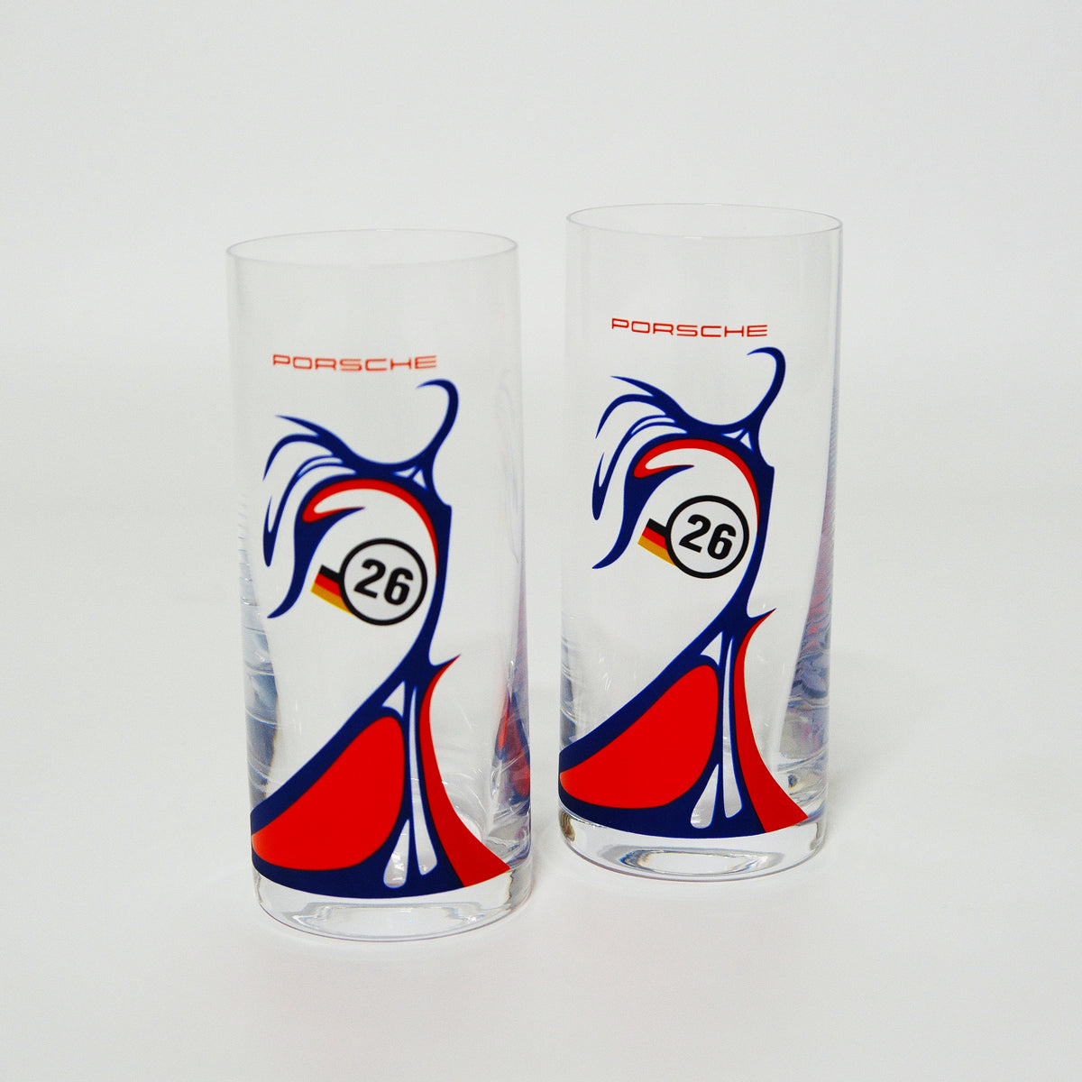 Porsche GT1 1998 Le Mans Livery Tall Drinking Glasses Set of Two