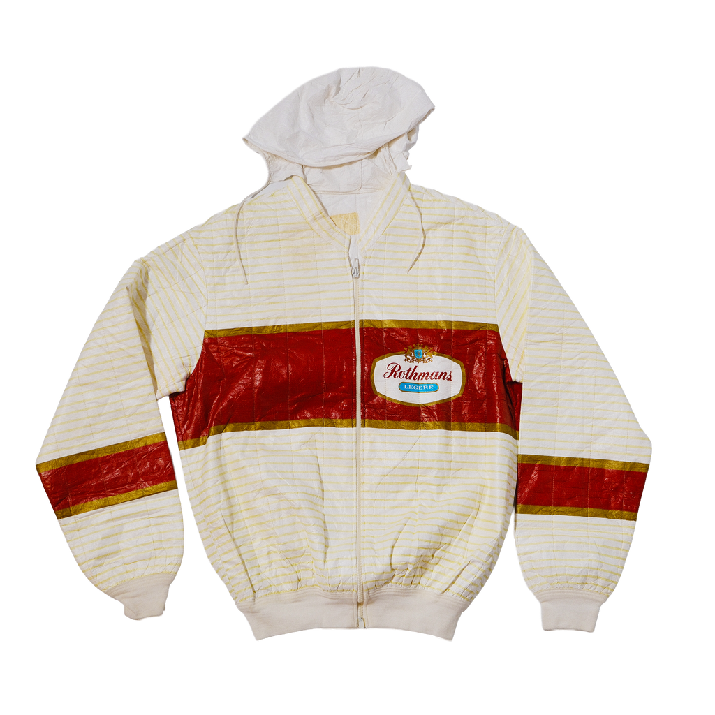 90's Rothmans Racing Tyvek Paper Hooded Jacket