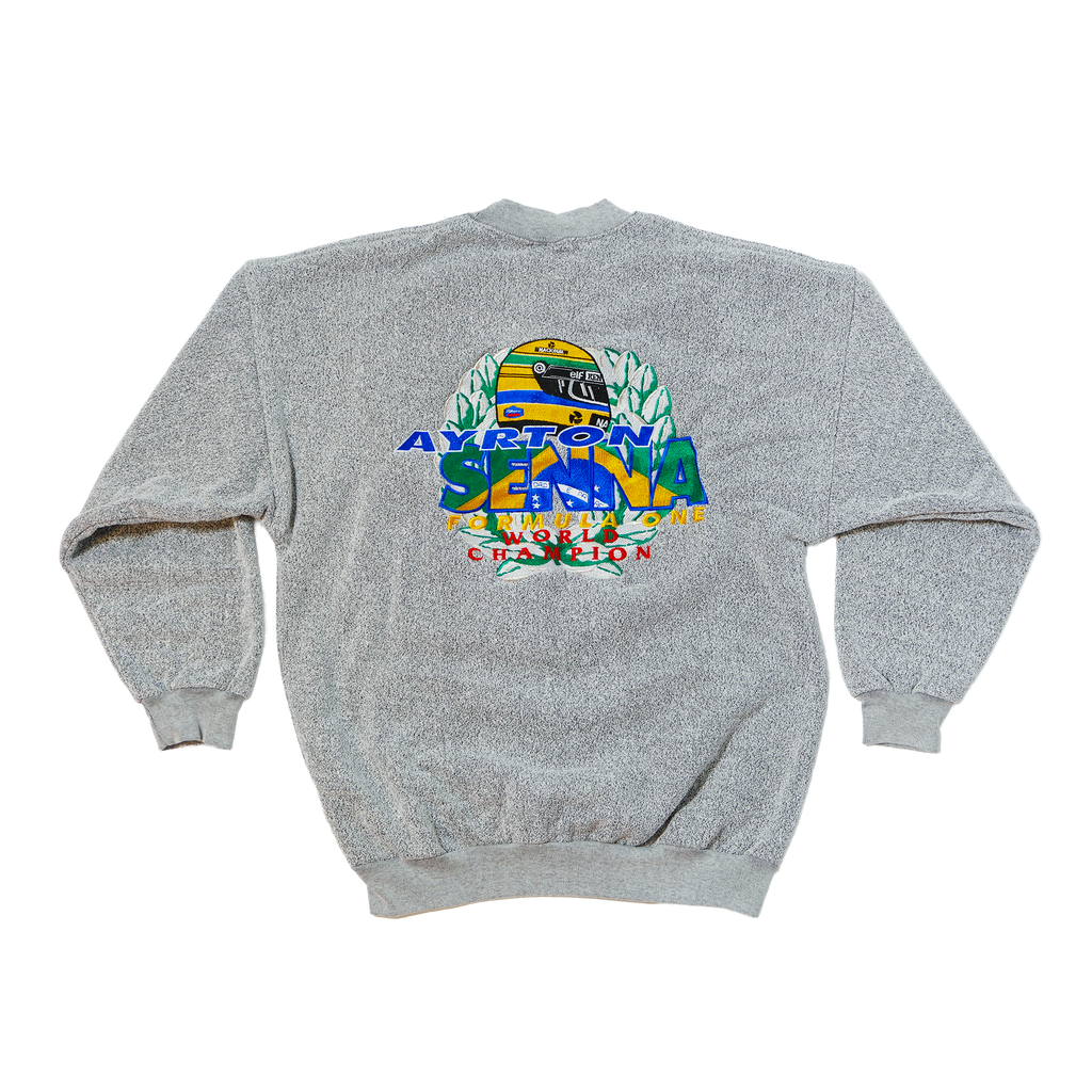 90's Ayrton Senna Goodsports F1 World Champion Pullover Crewneck
