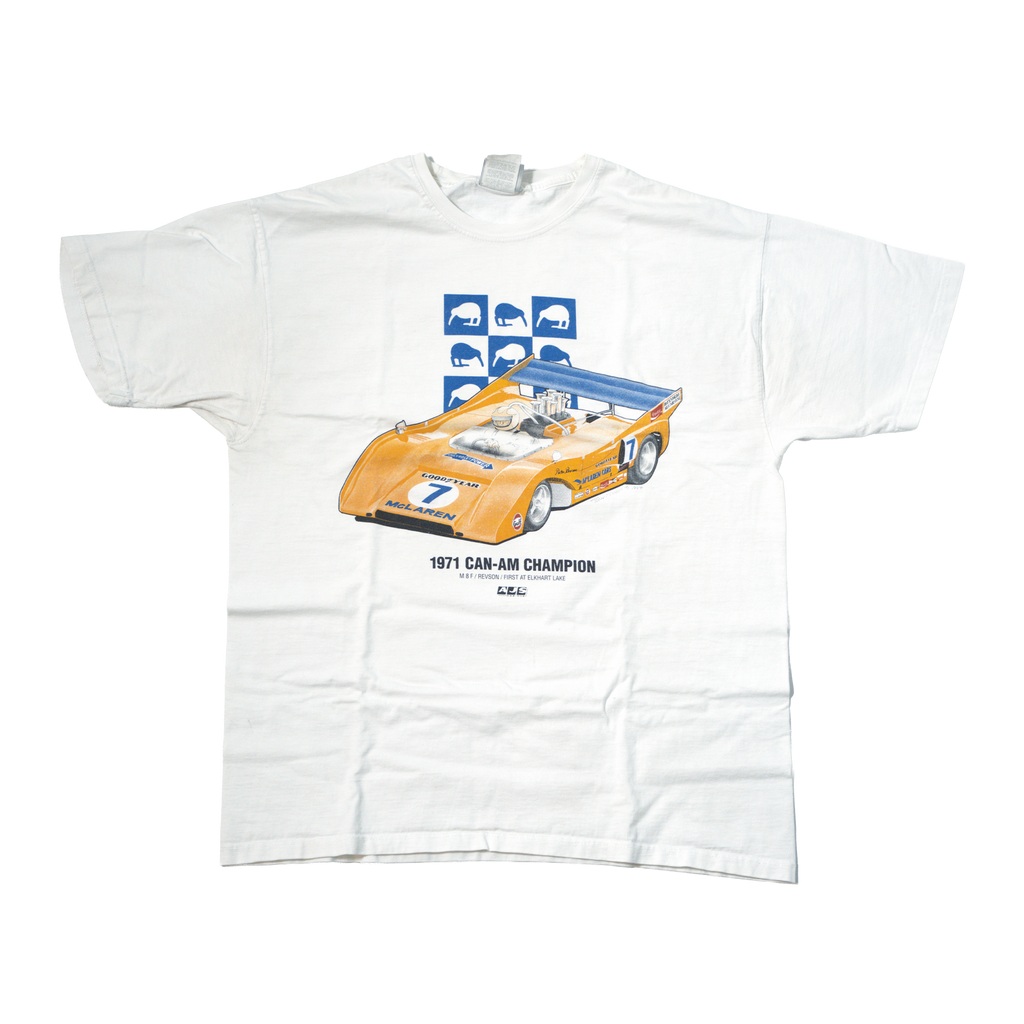 90s Peter Revson McLaren M8F 1971 Can-Am Champion T Shirt