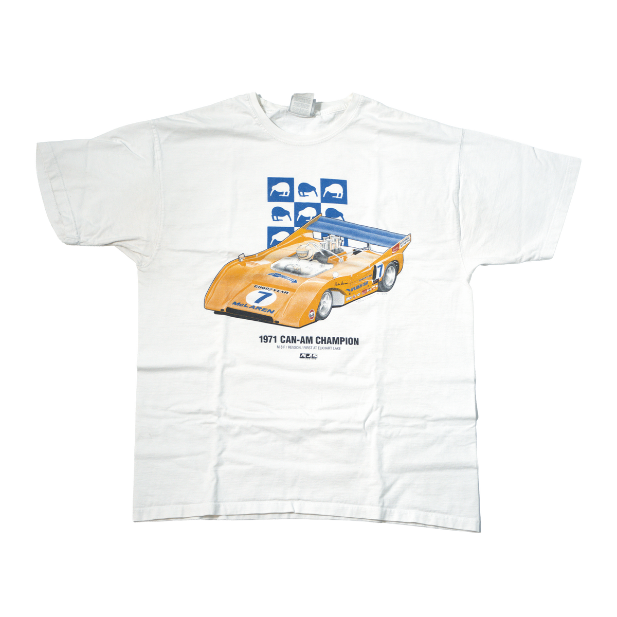 90s Peter Revson McLaren M8F 1971 Can-Am Champion T Shirt