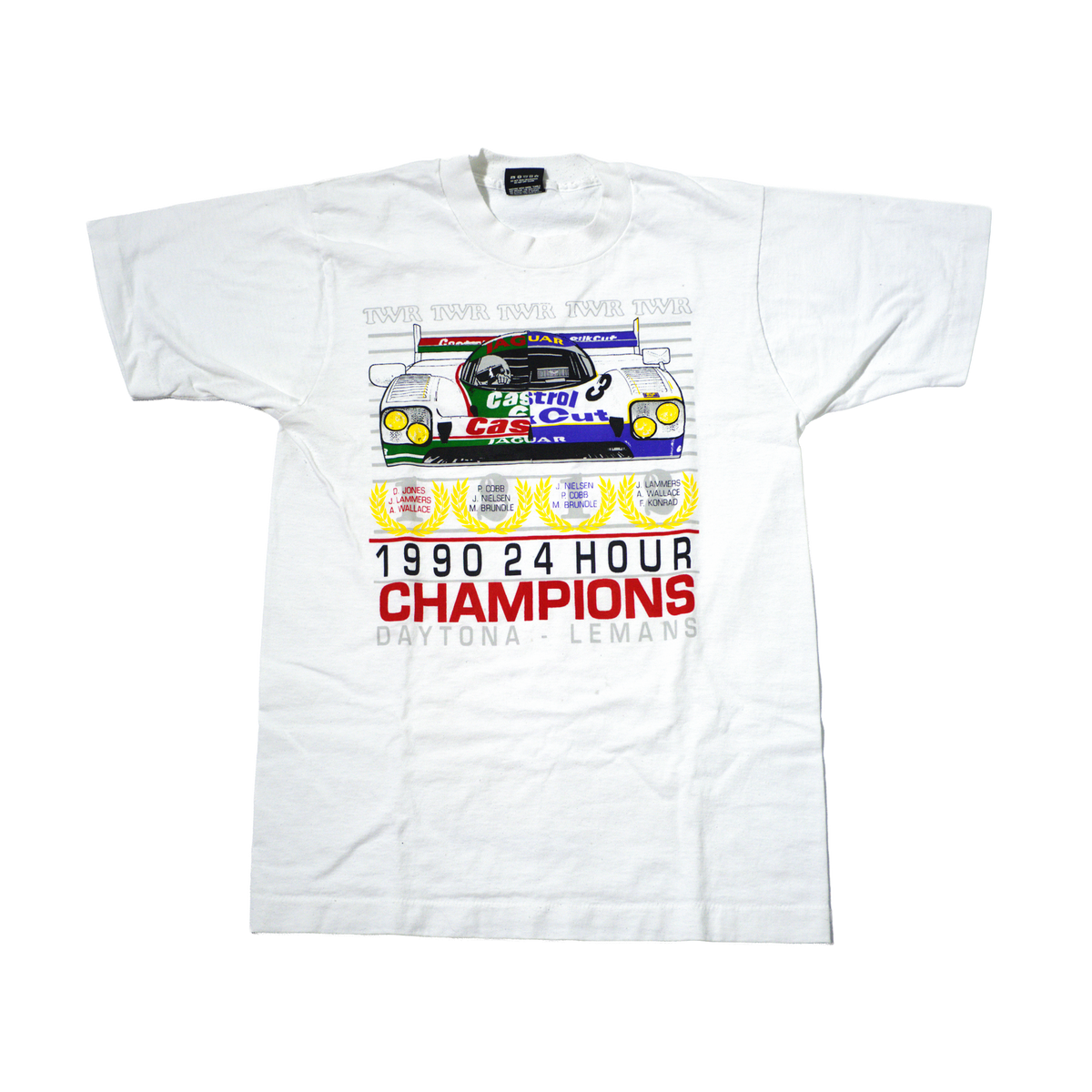90's Jaguar XJR-12 TWR 24 Hour Champions Daytona Le Mans Silk Cut T Shirt