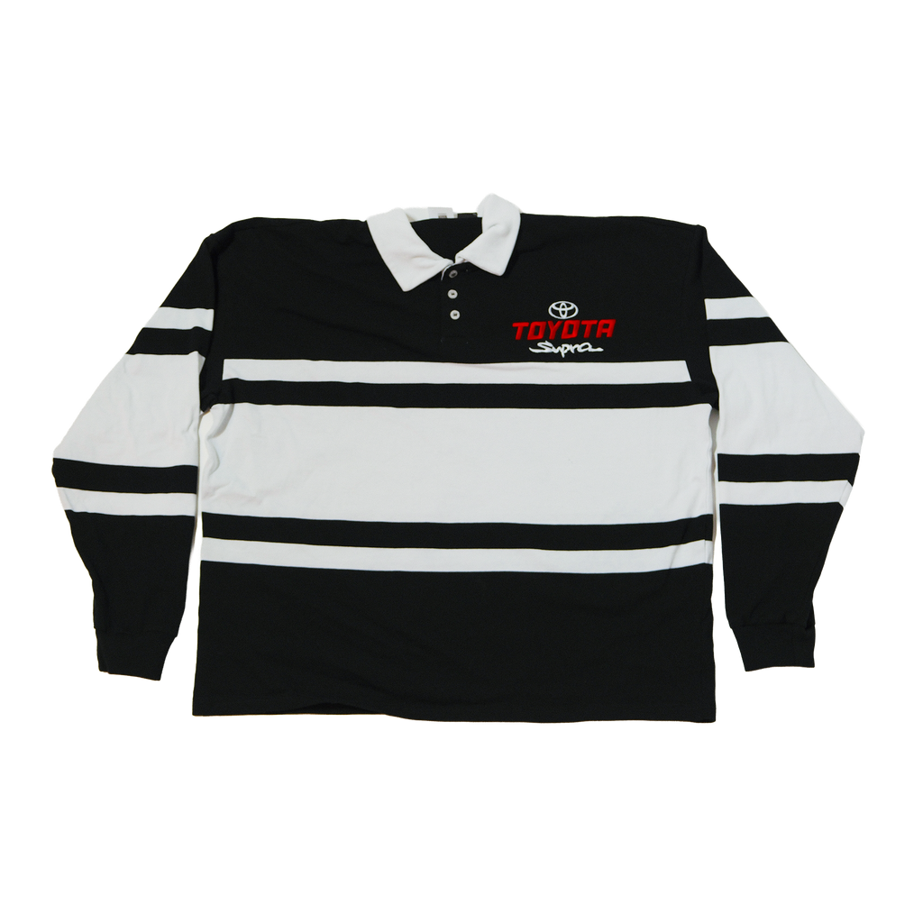 00's Toyota Supra Embroidered Rugby Polo Shirt