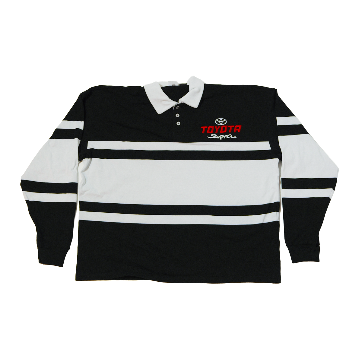 00's Toyota Supra Embroidered Rugby Polo Shirt