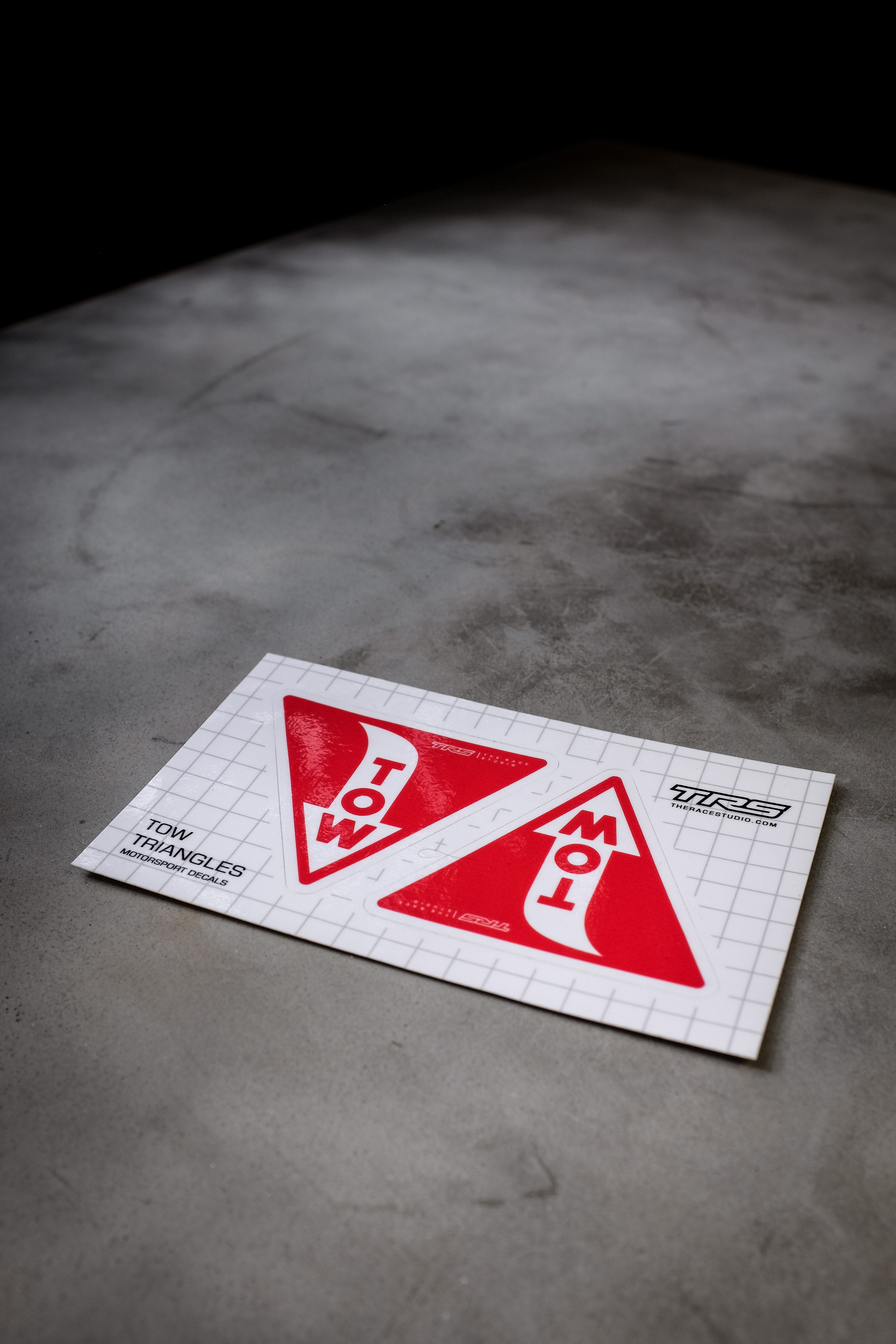 Tow Sticker Track Tow Sticker (Triangle) – The Race Studio